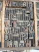 155pcs Antique Wood Carved Printing Blocks & Tray Numbers - Letters Etc Full Tray Binding, Embossing & Printing photo 2