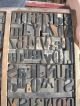 155pcs Antique Wood Carved Printing Blocks & Tray Numbers - Letters Etc Full Tray Binding, Embossing & Printing photo 3
