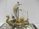 Silver (phoenix) The Japanese Treasure Ship.  270g/ 9.  53oz.  Japanese Antique. Other Antique Sterling Silver photo 4
