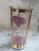 Antique Brass Nautical Maritime Hourglass Sand Timer 6 Inch Home Decors Other Maritime Antiques photo 1
