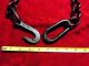 Antique Hand Forged - 39 Inch Chain W Hook - Blacksmith Made Hooks & Brackets photo 1