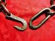 Antique Hand Forged - 39 Inch Chain W Hook - Blacksmith Made Hooks & Brackets photo 4