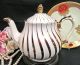 Sadler Teapot Full Size Gold And Swirl Pattern Tea Pot Vintage Teapots & Tea Sets photo 4