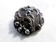 Stunning Detail Vintage Victorian Silver Steel Cut Marcasite Single Button Buttons photo 1