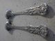 2 Antique 1845 Joseph & Albert Savory Sterling Silver Condiment Salt Spoons Sterling Silver (.925) photo 6