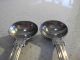 2 Antique 1845 Joseph & Albert Savory Sterling Silver Condiment Salt Spoons Sterling Silver (.925) photo 8