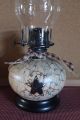 Primitive Crackle Decorative Country Oil Lamp Farmhouse Decor Primitives photo 2