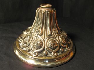 Victorian Early Brass Base For An Oil Lamp. photo