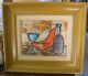Colorful Abstract 1960 ' S Mid Century Still Life Acrylic Painting On Board Mid-Century Modernism photo 1