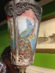 Antique Hanging Lamp With Painted Peacocks Chandeliers, Fixtures, Sconces photo 5