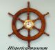 Ship Wheel Antique Replica Boat Steering Decorative Wooden Brown 18  Vintage Wheels photo 5