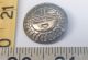 Vintage 925 Solid Sterling Silver Button 1 Big 3.  8grs Native American Handmade Buttons photo 4