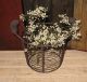 Metal & Chicken Wire Egg/fruit/plant/flower Basket Primitive Kitchen Decor Primitives photo 1