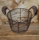 Metal & Chicken Wire Egg/fruit/plant/flower Basket Primitive Kitchen Decor Primitives photo 2