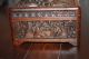 Antique Chinese Carved Wood Box - Highly Carved Multi Figure Boxes photo 3