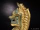 Imperial Chinese Qing Dynasty Gold Gilt Qilin Temple Bronze Statue Kwan-yin photo 6