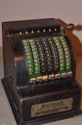 Vintage American Adding Machine Model 1676 photo