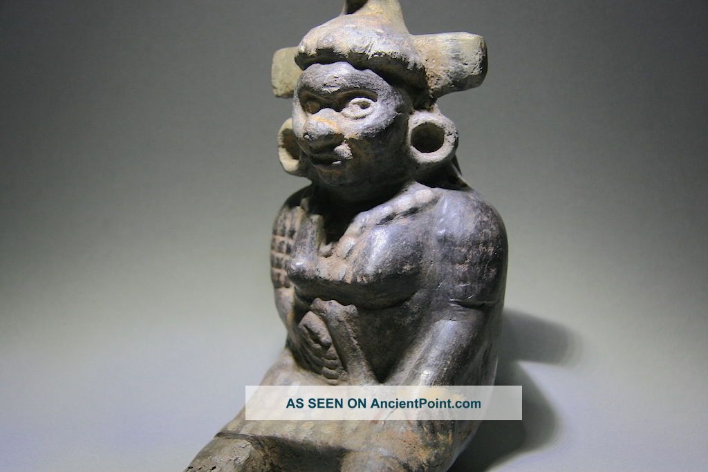 Pre - Columbian Mayan Figure Ceramic Goddess Wtl Test X - Mas Special Price Offerwow The Americas photo