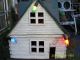Aafa Pennsylvania Antique Folk Art Wood House Cabin Wired Xmas Lights Primitive Primitives photo 1