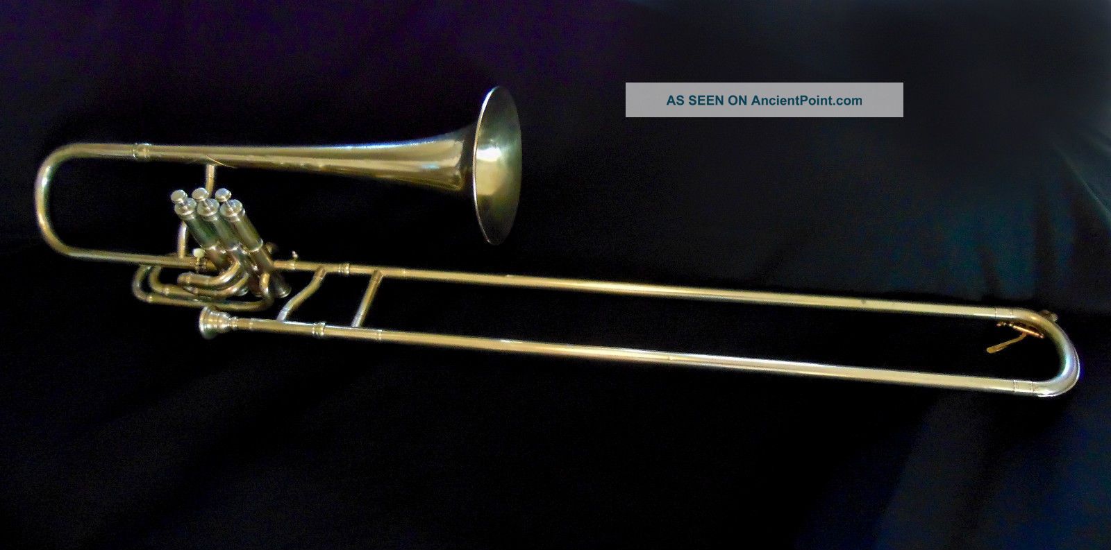 Rare 1884 C.  G.  Conn Valve - Slide Hybrid Trombone Brass photo