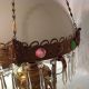 B&h Jeweled Victorian Hanging Library Kerosene Oil Lamp Chandelier Rare Ornate Chandeliers, Fixtures, Sconces photo 5