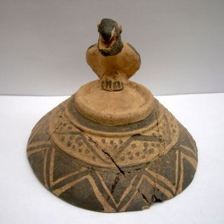 Pre - Columbian Chancay Pottery With Bird photo