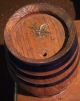 Good Looking Civil War Whisky Barrel Keg Brass Eagle Iron Banded Primitives photo 1