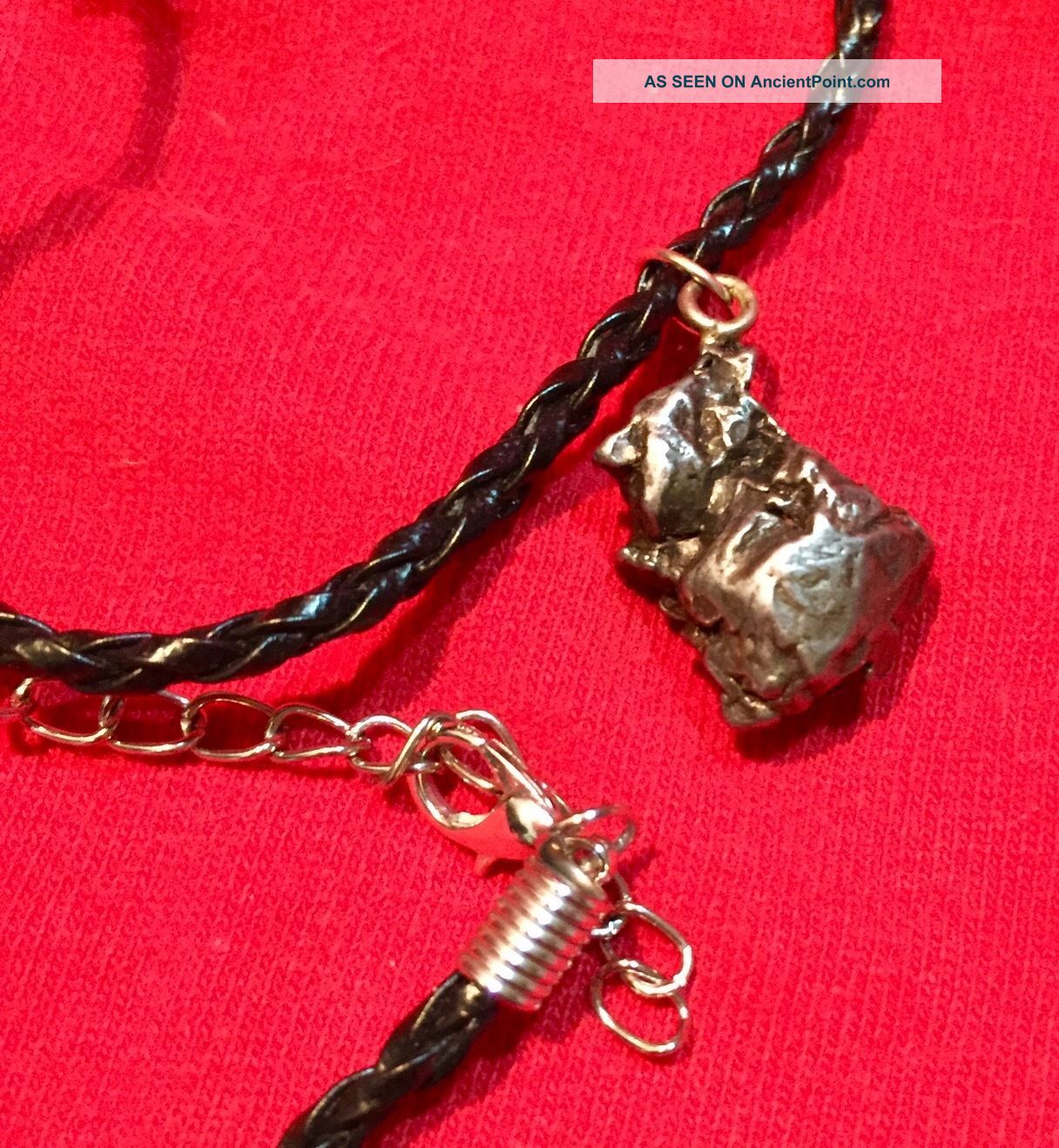 Authentic Piece Ancient Campo Del Ceiling Meteorite Artifact Collectible Pendant The Americas photo