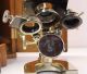 Antique Vintage Bausch & Lomb All Brass Microscope Microscopes & Lab Equipment photo 2