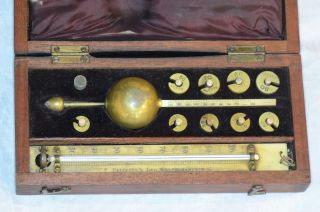19th Century Sikes Hydrometer By F.  Palliser,  Complete And photo