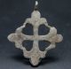 Ancient Medieval Period Silver Decorated Cross Pendant 1400 - 1500 Ad Other Antiquities photo 3