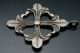 Ancient Medieval Period Silver Decorated Cross Pendant 1400 - 1500 Ad Other Antiquities photo 7