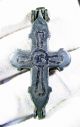 Very Rare Medieval Bronze Reliquary Cross Pendant - Enkolpion - Wearable - Ef78 Roman photo 3