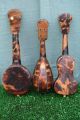 Interesting Trio Of: 19thc Miniature Tortoise Faux Musical Instruments C1880s Other Antique Decorative Arts photo 5