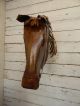 Rustic Welded Metal Life Sized Horse Head Taxidermy Cowboy Western Decor Primitives photo 3