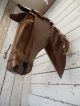 Rustic Welded Metal Life Sized Horse Head Taxidermy Cowboy Western Decor Primitives photo 6