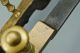 Antique Federal Brass & Iron Acorn - Top Andirons Murdock Parlor Grate Co Ca.  1850 Hearth Ware photo 5