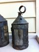 Two Tin Lanterns With Mica - American 19th Century Primitives photo 1