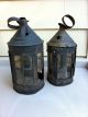 Two Tin Lanterns With Mica - American 19th Century Primitives photo 8