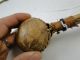 Antique 1800s Sioux American Indian Leather Stone Horse Hair Mallet Hammer Drum Native American photo 4