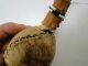 Antique 1800s Sioux American Indian Leather Stone Horse Hair Mallet Hammer Drum Native American photo 5
