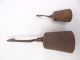 Two Antique Old Metal Iron Hanging Scale Weights Hooks Parts 4 Pound 1 Pound Lb Scales photo 2