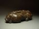 Antique Chinese Jade Stone Carved Recumbent Mythical Dog Qing Dynasty 17/18th C Other Antique Chinese Statues photo 1