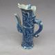 Chinese Blue And White Porcelain Teapot W Qing Dynasty Qianlong Mark Teapots photo 3