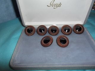 Vintage/antique Black & Bronze Buttons photo