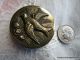 2770b - J – Large Bird Flying Over Flowers Brass Antique Button Buttons photo 1