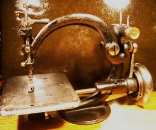 Willcox & Gibbs Sewing Machine Treadle Belt Drive Pre - 1870 Antique photo