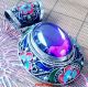 China ' S Old Tibetan Style Blue Zircon Inlay Cloisonne Pendant Worth Collecting Necklaces & Pendants photo 2