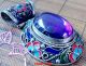 China ' S Old Tibetan Style Blue Zircon Inlay Cloisonne Pendant Worth Collecting Necklaces & Pendants photo 6