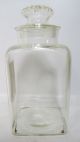 1932 Vtg Crystal Glass Pharmacy Apothecary Medicine Label Bottle Decanter Nr Yqz Bottles & Jars photo 1